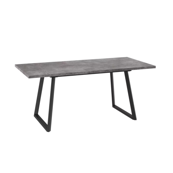 Стол LOFT-140, раздвижной 140(180)х85, ДЫМЧАТАЯ КЕРАМИКА/ЧЕРНЫЙ LOFT 140